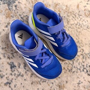 Adidas Kids Royal Blue Sneakers with White Stripes